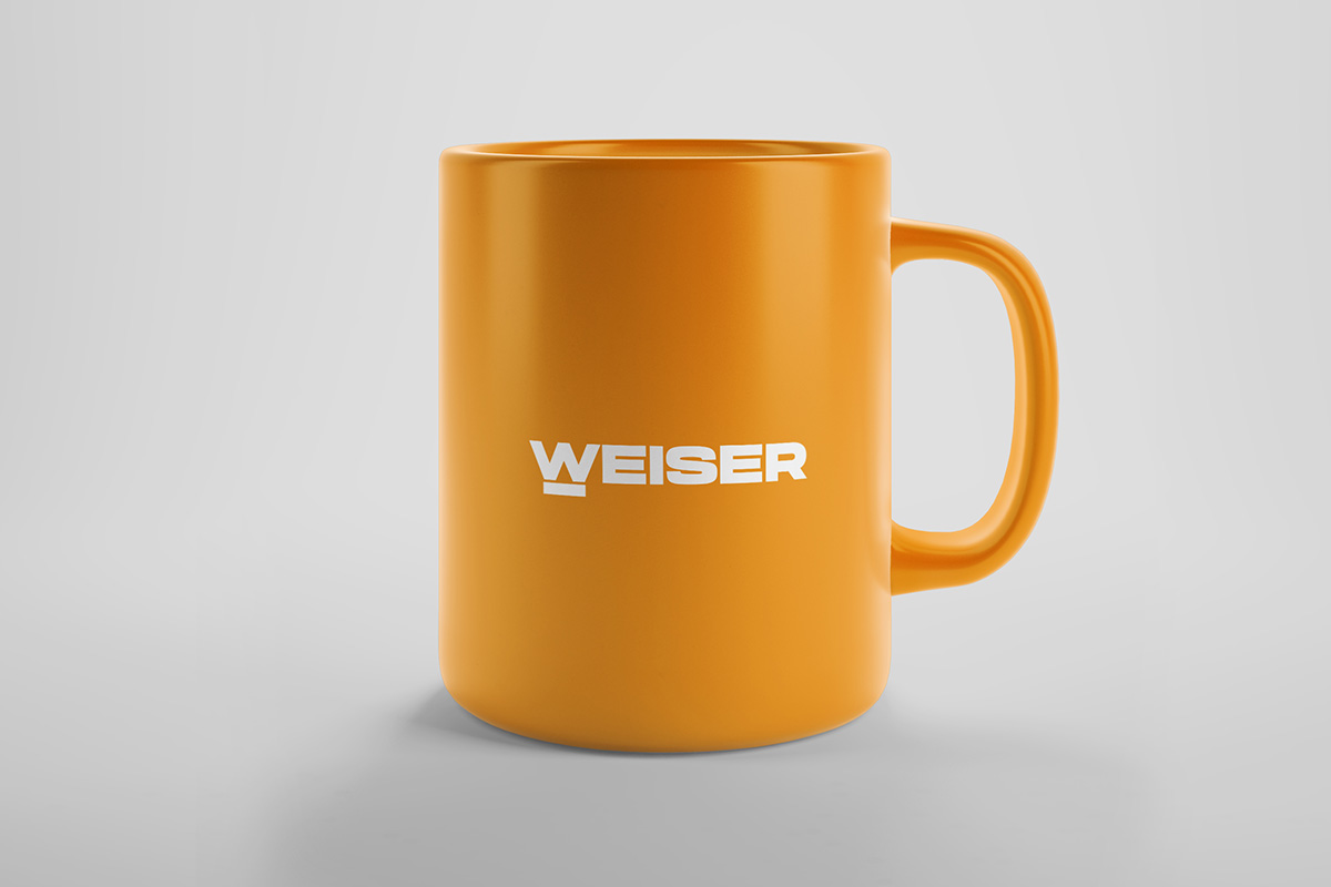 Projekt kubka reklamowego dla firmy Weiser